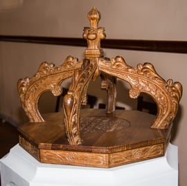 carved font cover