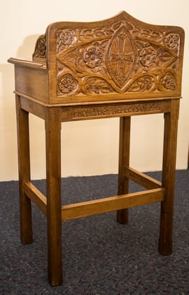 Prefects' platform desk, Collegiate School, Hobart