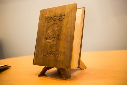 Visitors' Book Cover, Hutchins School, Hobart