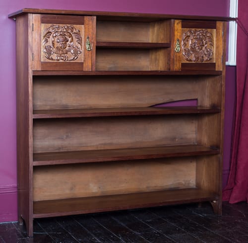 Bookcase carved for Nancy Field.