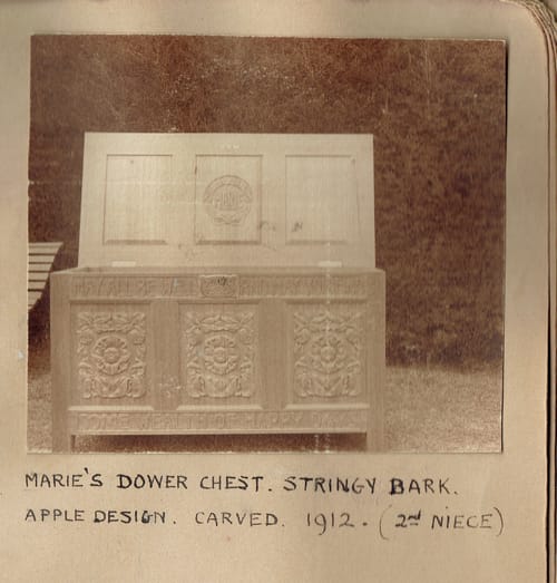 Dower chest for Marie Whitesides.