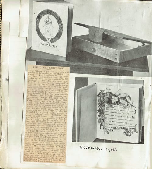 Queen Mary address book.