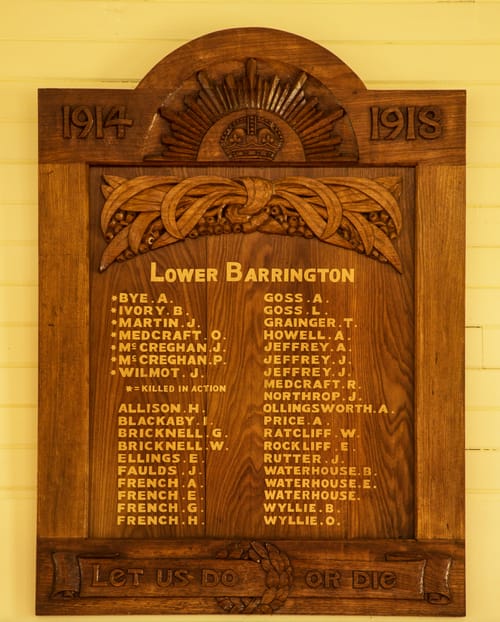 Barrington honour rol