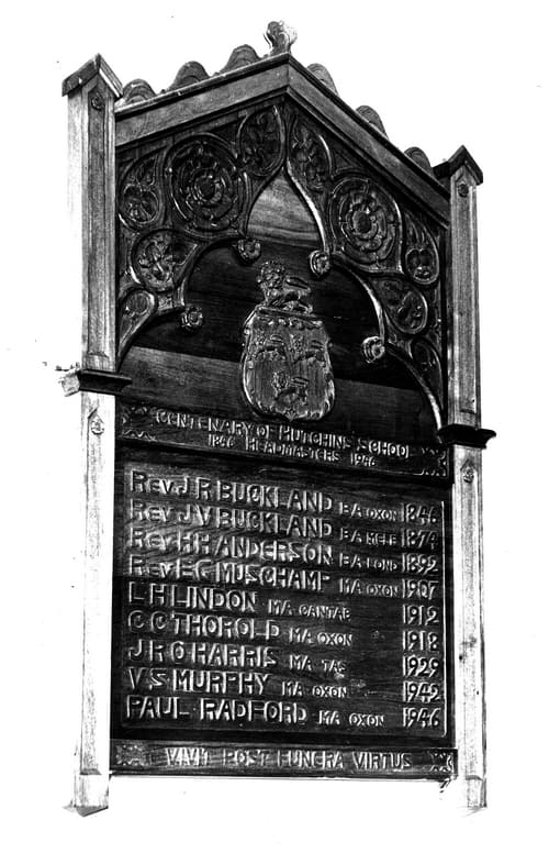 Headmasters' Roll of Honour, Hutchins School, Hobart