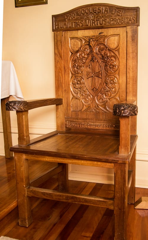 Headmistresses' chair, St Michael's Collegiate, Hobart