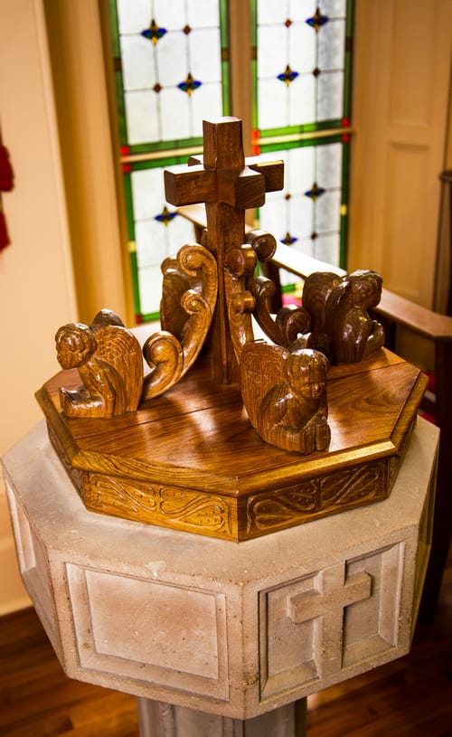 Font cover, St Michael's Collegiate, Hobart